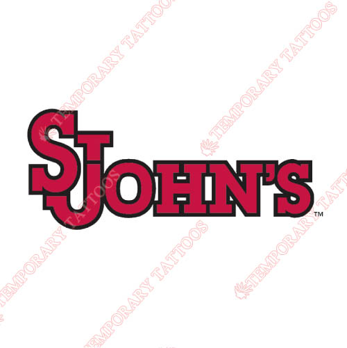 St. Johns Red Storm Customize Temporary Tattoos Stickers NO.6358